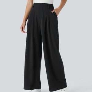 NWT Halara Flex™ High Waisted Side Pocket Wide Leg Waffle Work Pants